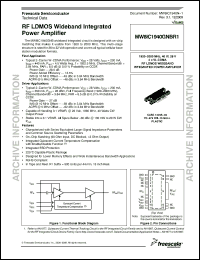 Click here to download MW6IC1940GNBR1 Datasheet