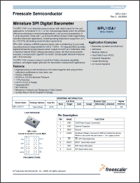 Click here to download MPL115A1T1 Datasheet
