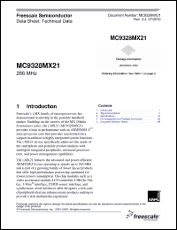 Click here to download MC9328MX21CJM Datasheet