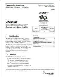 Click here to download MBC13917 Datasheet