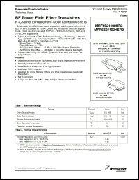 Click here to download MRF6S21100HR3 Datasheet