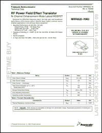Click here to download MRF6522--70R3 Datasheet