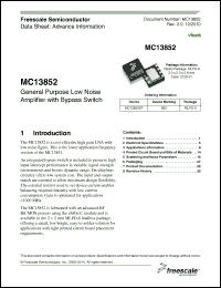Click here to download MC13852EP Datasheet