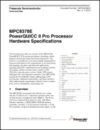 Click here to download MPC8378E Datasheet