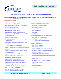 Click here to download DLP-USM232M Datasheet