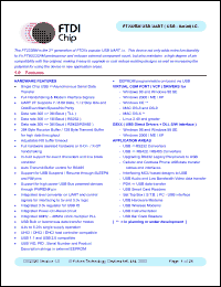 Click here to download FT232BM Datasheet