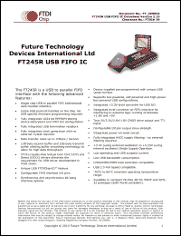 Click here to download FT245R Datasheet