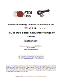 Click here to download TTL-232R-5V-WE Datasheet