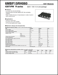 Click here to download 6MBP15RH060 Datasheet