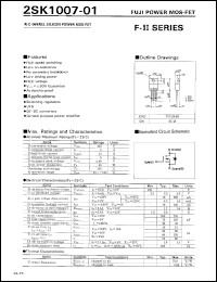 Click here to download 2SK1007-01 Datasheet