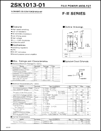 Click here to download 2SK1013-01 Datasheet