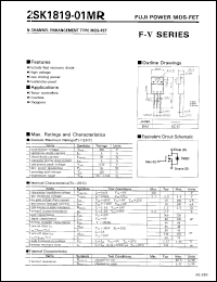 Click here to download 2SK1819-01MR Datasheet