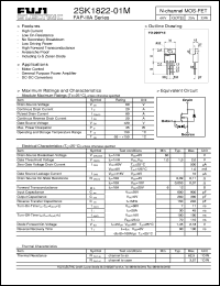 Click here to download 2SK1822-01M Datasheet