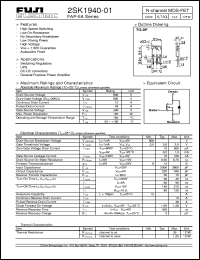 Click here to download 2SK1940-01 Datasheet