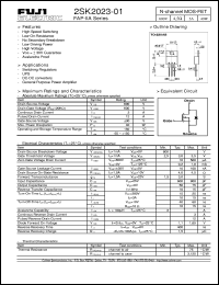 Click here to download 2SK2023-01 Datasheet
