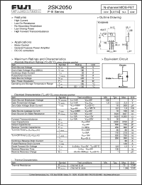 Click here to download 2SK2050 Datasheet
