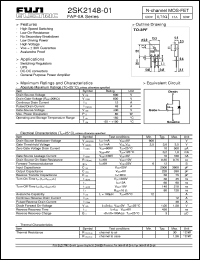 Click here to download 2SK2148-01 Datasheet