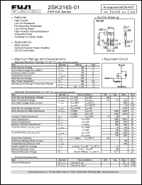 Click here to download 2SK2165-01 Datasheet