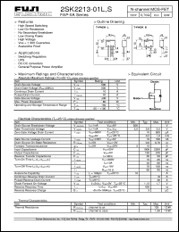 Click here to download 2SK2213-01L Datasheet