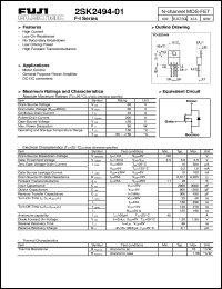 Click here to download 2SK2494-01 Datasheet