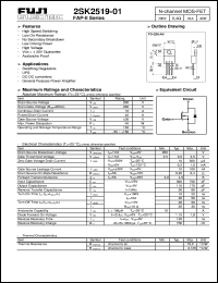 Click here to download 2SK2519-01 Datasheet