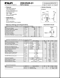 Click here to download 2SK2526-01 Datasheet