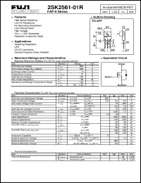 Click here to download 2SK2561-01R Datasheet
