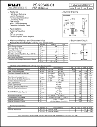 Click here to download 2SK2646-01 Datasheet