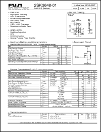Click here to download 2SK2648-01 Datasheet