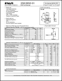 Click here to download 2SK2652-01 Datasheet