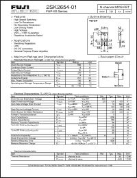 Click here to download 2SK2654-01 Datasheet