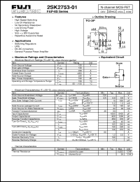 Click here to download 2SK2753-01 Datasheet