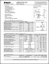 Click here to download 2SK2757-01 Datasheet