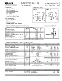 Click here to download 2SK2758-01S Datasheet