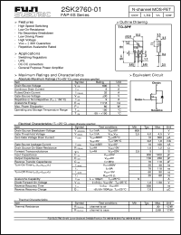 Click here to download 2SK2760-01 Datasheet