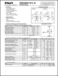 Click here to download 2SK2807-01 Datasheet