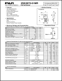 Click here to download 2SK2872-01MR Datasheet
