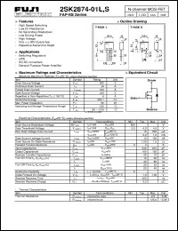 Click here to download 2SK2874-01L Datasheet