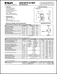 Click here to download 2SK2876-01MR Datasheet