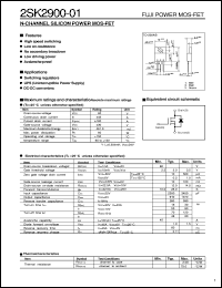 Click here to download 2SK2900-01 Datasheet