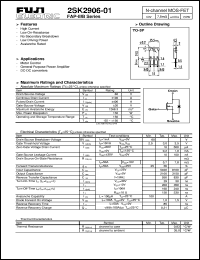 Click here to download 2SK2906-01 Datasheet