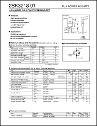 Click here to download 2SK3218-01 Datasheet