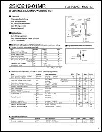 Click here to download 2SK3219-01MR Datasheet