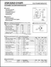 Click here to download 2SK3262-01MR Datasheet