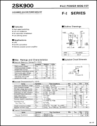 Click here to download 2SK900 Datasheet