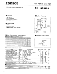 Click here to download 2SK905 Datasheet