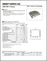 Click here to download 6MBP100RA120 Datasheet