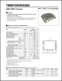 Click here to download 7MBP200RA060 Datasheet