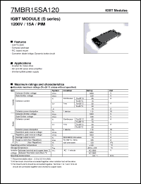 Click here to download 7MBR15SA120 Datasheet