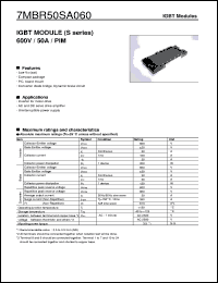 Click here to download 7MBR50SA060 Datasheet